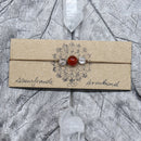 Armband mit Karneol und Bergkristall