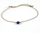 EinStein Armband mit Lapislazuli – Handgeknüpft, Größenverstellbar