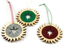 Christbaumschmuck aus Zirbenholz mit Stern