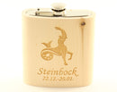 Holzflachmann Zirbe "Steinbock"
