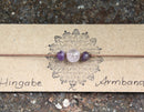 Hingabe Armband mit Rosenquarz und Amethyst
