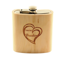 HolzFlachmann aus Zirbe "BESTER BRUDER"