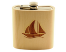 HolzFlachmann aus Zirbe "SEGELSCHIFF"