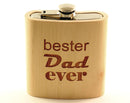 Zirbenflachmann für den besten Dad