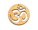 Untersetzer "Om" aus Zirbenholz