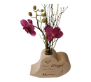 Zirbenherz Vase "Mama Engel"