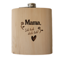 Kopie von HolzFlachmann aus Zirbe "Mama Rose"