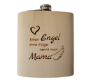 HolzFlachmann aus Zirbe "Mama Engel"