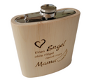 HolzFlachmann aus Zirbe "Mama Engel"