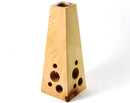 Vase aus Zirbenholz. Pyramide