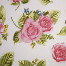 Zirbenkissen pastellgrün mit Rosen
